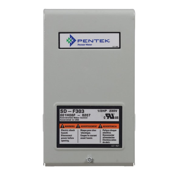 Pentair Fairbanks Nujhuis Parts 2O 3.4 in. H X 9 in. W X 5.2 in. L Pump Control Box FP217-810-P2 - main